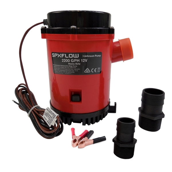 12V 2200GPH Johnson Bilge Water Pump