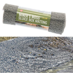 Grey Miner's Moss Sluice Box Matting 12" x 36"
