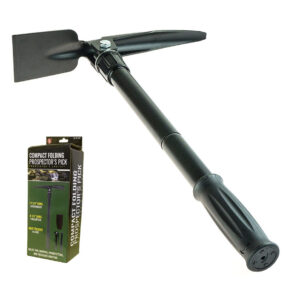Compact Folding Prospector's pic/shovel with Carrying Case