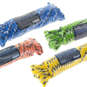 Diamond Braid Polyester Rope 100ft x 1/4inch