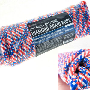 Diamond Braid Nylon/Polyester Rope 3/8" 50ft long