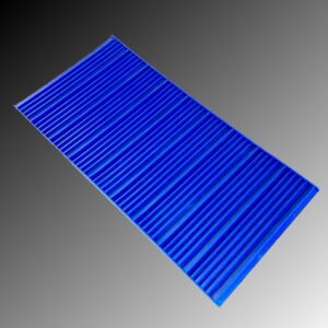 High low rubber riffle mat, 520 mm long x 254 mm wide