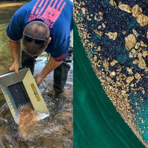 Gold Hog Flow Pan with solid sides and con box - The full Monty