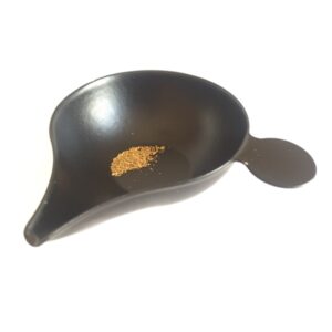 Small Aluminium Teardrop Weigh Boat Black