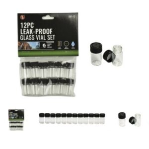 12pc 3ml Glass Vials