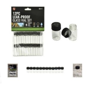 12pc 4ml Glass Vials