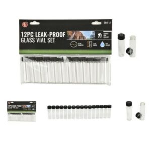 12pc 6ml Glass Vials