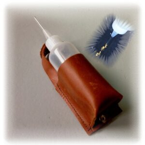 LEATHER SHEATH for GOLD SNIFFER BOTTLE